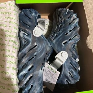 CROCS Kids Metallic Blue Sandals